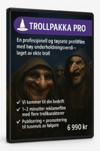 Trollpakka PRO – Profesjonell Reklamefilm med Ekte Troll